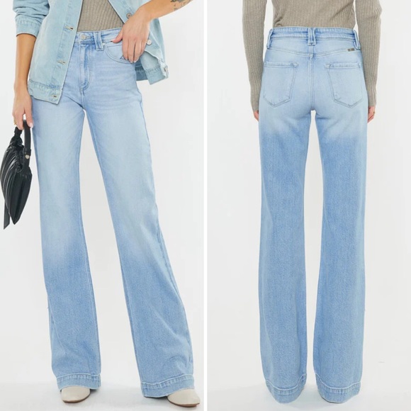 KanCan | High Rise Flare Jeans - Light Wash - Picture 2 of 13